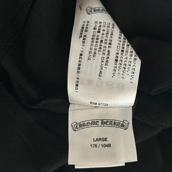 Chrome Hearts Black & Pink Neck Logo Longsleeve T-Shirt - Picture 6 of 7